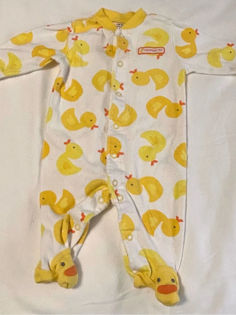 3 month Baby Pajama Footie Sleepers 4 pieces! Ducks, Rocket and Airplane Designs